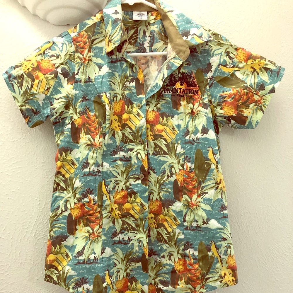Tiki Print Tropical Shirt